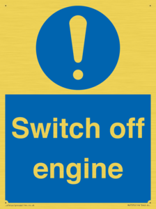 Switch off engine